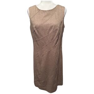 Etcetera Wool Silk Blend Fitted Sheath Dress Size 10